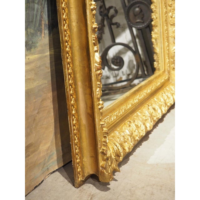 Antique French Louis XIV Style Symmetrical Giltwood Mirror, Circa 1890 For Sale - Image 18 of 18