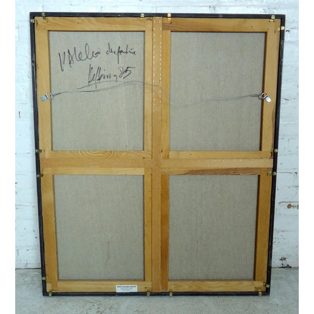 1960s Modern Painting of an Artist Painting For Sale - Image 10 of 13