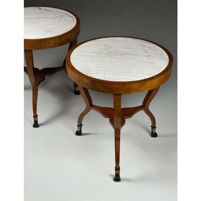 Empire Style Gueridon Tables, 20th Century, Set of 2 For Sale - Image 6 of 18