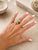 Vintage 18k Gold Diamond Bombe Cocktail Ring, 3.75 Carats, Size 7 For Sale - Image 16 of 16