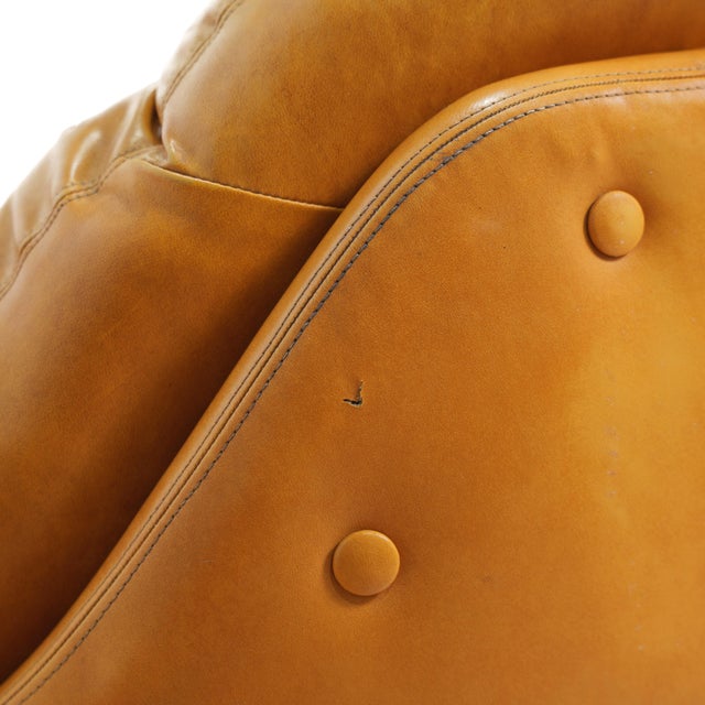 Sculptural 1970s Tufted Camel Lounge Chair & Sofa Set For Sale - Image 12 of 18