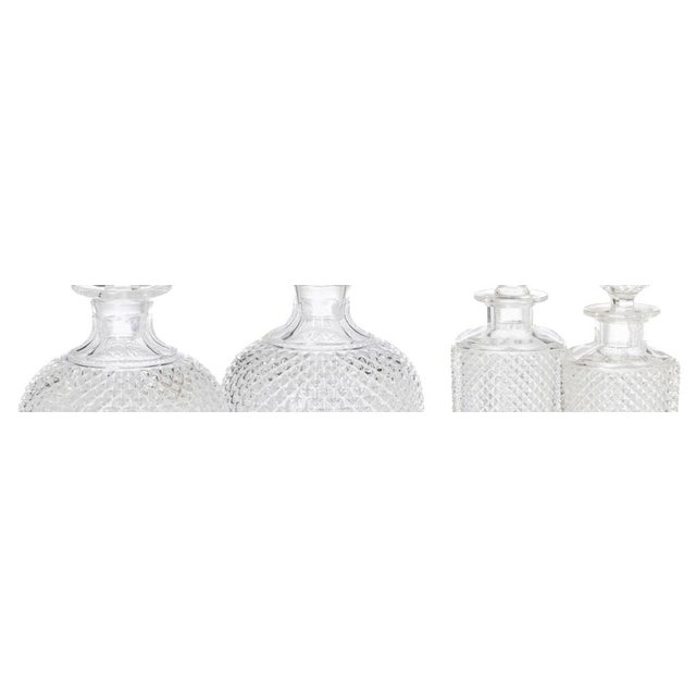 Glass Crystal Glass Jars, Set of 4 For Sale - Image 7 of 8