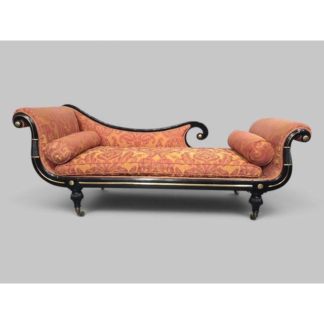Hollywood Regency Regency Chaise Lounge Sofa, 1810s For Sale - Image 3 of 18