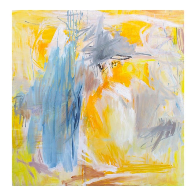 "Eclipse" by Trixie Pitts Large Abstract Expressionist Oil Painting on Linen For Sale