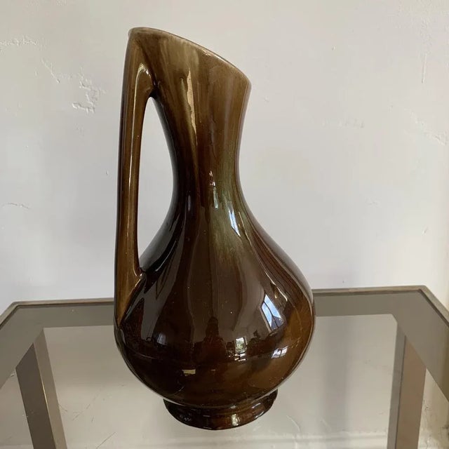 Ceramic Mid-Century Sandstone Vase, 1960s For Sale - Image 7 of 10