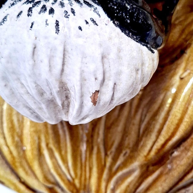 Large Lion's Head Wall Relief in Majolica Ceramic, Italy, 1960s For Sale - Image 9 of 17