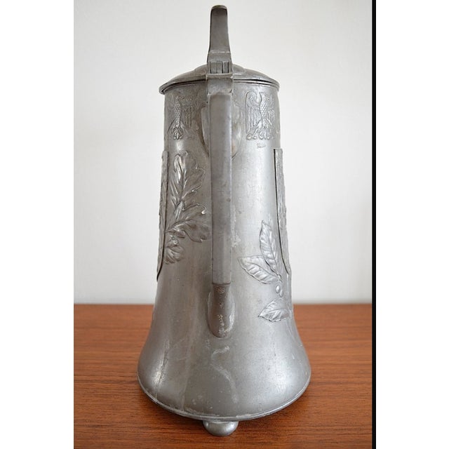 Pewter Ceremonial Jug with Berlin Coat of Arms from Kayser, 1900s For Sale - Image 9 of 14