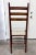 1920s Vintage Walnut Chair With Brass Inlay and Caned Seat For Sale - Image 5 of 11