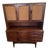 1960s G Plan Fresco Tall Teak and Rattan Highboard Credenza For Sale