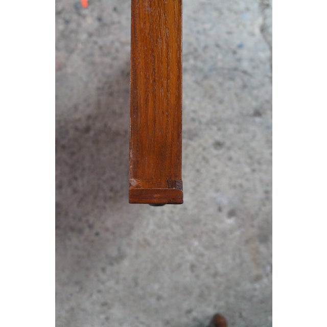 Vintage English Georgian Style Mahogany Canterbury Magazine Music Rack Drawers For Sale - Image 12 of 13