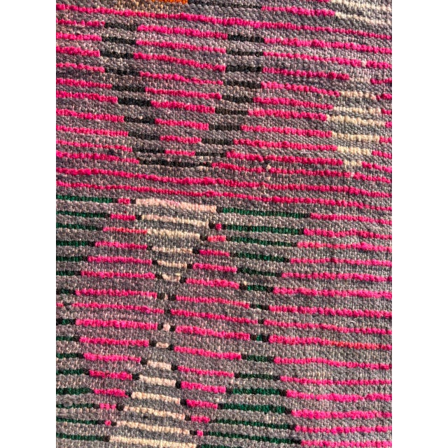 Textile 21st Century Pink Berber Moroccan Runner Hallway Rug For Sale - Image 7 of 7
