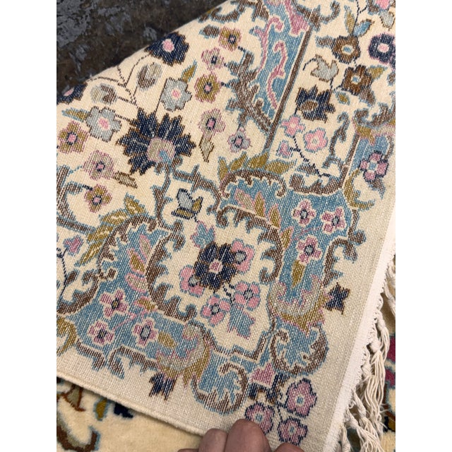 4ft 3in X 6ft 1in Hand Woven Aubusson Area Rug For Sale - Image 10 of 12