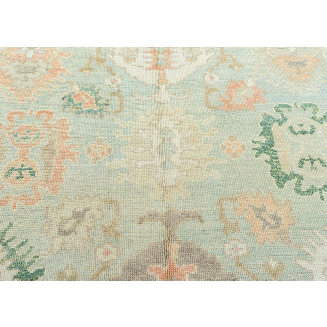 Contemporary Turkish Oushak Rug 8'2" x 10'5" For Sale - Image 3 of 4
