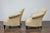 Black Pair of Vintage French Lounge Chairs with Camelbacks, Rolled Arms, Ebonized Legs For Sale - Image 8 of 12