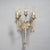 Antique Arts & Crafts Gothic Silvered Finish Candelabra Wall Sconces 20th C For Sale - Image 6 of 8