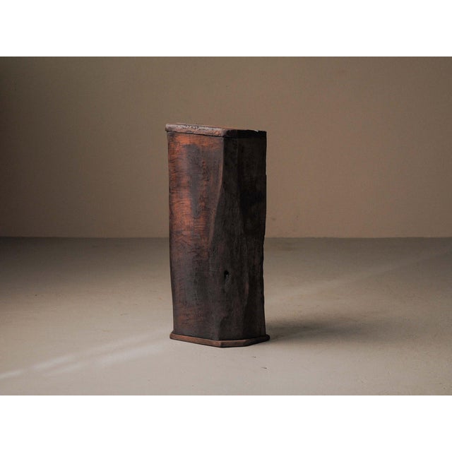 19th Century Primitive Tree Trunk Cabinet in Chestnut, France For Sale - Image 16 of 18