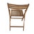 Vintage Folding Chair with Curved Seat in Light Oak For Sale - Image 3 of 11