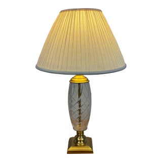 Late 20th Century Style After Waterford Table Lamp For Sale