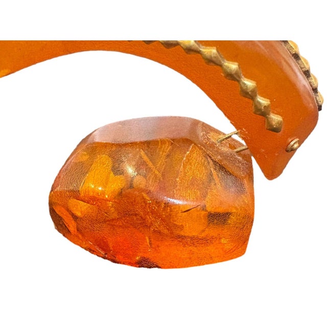 Mid 20th Century Amber Fin Figurine For Sale - Image 4 of 4