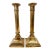 Vintage Wildwood Imports Neoclassical Fluted Column Cast Brass Candlestick Holders - A Pair For Sale