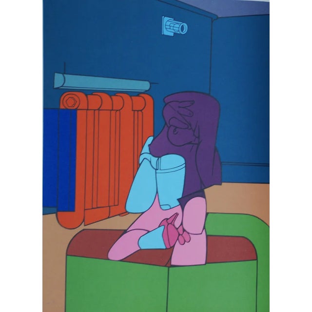 Valério Adami, Derrière le Miroir Adami, 1970s, Lithograph For Sale