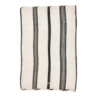 Mid 20th Century Vintage Turkish Hemp Kilim Rug For Sale