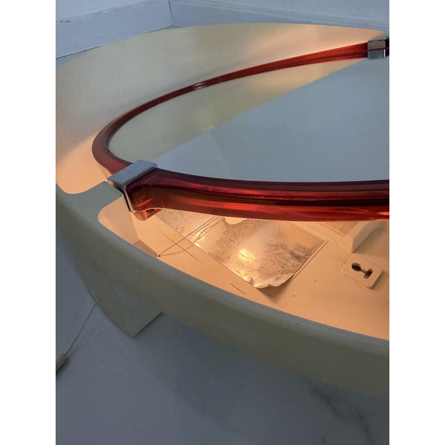 Italian Space Age Adjustable and Backlit Mirror from Allibert, 1970s For Sale - Image 6 of 18