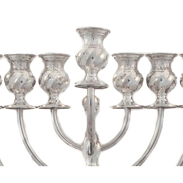 2020s Modern Sterling Menorah For Sale - Image 5 of 7