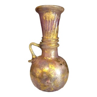 Ancient Roman-Style Art Glass Ewer Serving Vessel or Vase For Sale