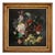 Angelo Granati, Floral Still Life with Fruit, Oil on Canvas, Framed For Sale