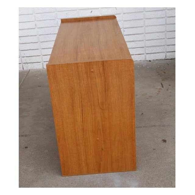1970s Mid Century Record Cabinet Danish Modern Media Cabinet For Sale - Image 11 of 12