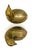 Vintage Brass Quail Bird Figurines – Pair – Hollywood Regency / English Country For Sale In Houston - Image 6 of 12