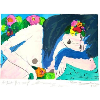 Walasse Ting, Nude Figurative Composition, Lithograph For Sale