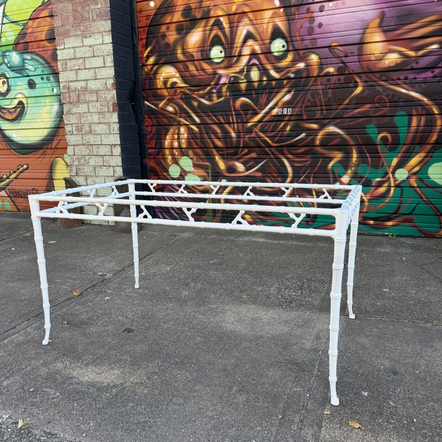 Phyllis Morris Faux Bamboo Patio Set for Kessler Industries, 1960s no glass top included