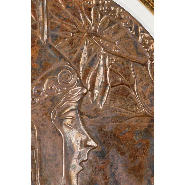 Art Nouveau Pallas Athena Panel by Georg Klimt, 1900 For Sale - Image 3 of 7