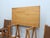 Trestle Beech Writing Desk with Leather Chairs, Italy, 1970s, Set of 3 For Sale - Image 9 of 17