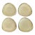 Adiano Tolomei Fortunata Casa Mia Green Triangular Plates Italy Set of 4 For Sale