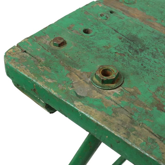 Industrial Green Workbench, 1950s For Sale - Image 17 of 18