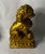 Early 20th Century Chinese Gilt Buddhist Guardian Lion on Lotus Base For Sale - Image 4 of 11