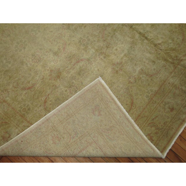 Pale Turkish Room size Rug For Sale - Image 4 of 18