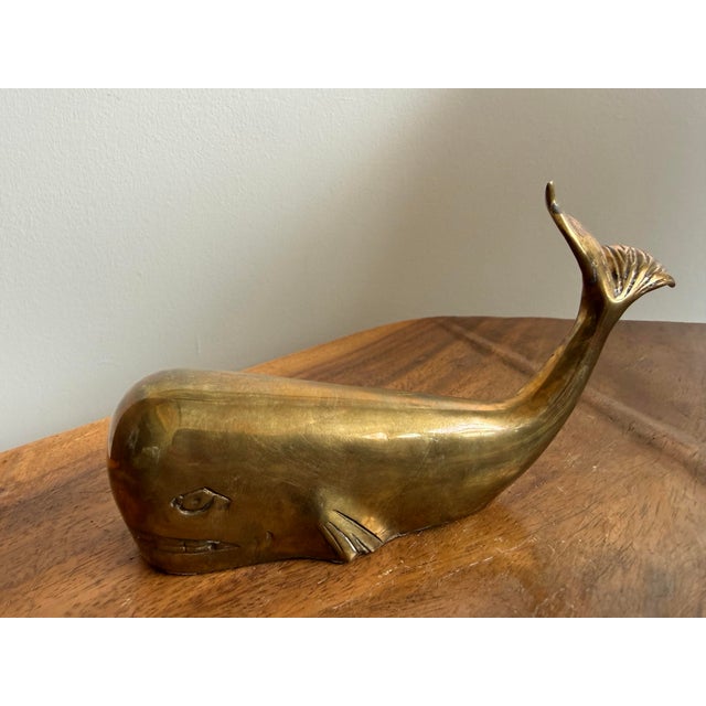 Vintage heavy nautical whale paperweight sculpture. Give as a gift, set on your desk, bookshelf or coffee table in your...