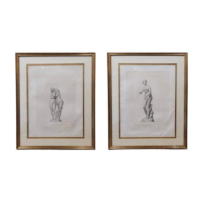 Auguste Boucher-Desnoyers, Love and Psyche and J. B. R. U. Massard Venus De Médici, 1800s, Etching For Sale - Image 18 of 18