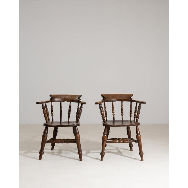 19th Century 19th Century France Brown Wood Lounge Chair For Sale - Image 5 of 11