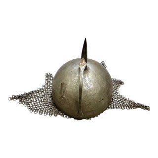 Indo-Persian Kulah Khud Hand-Engraved Steel Helmet For Sale