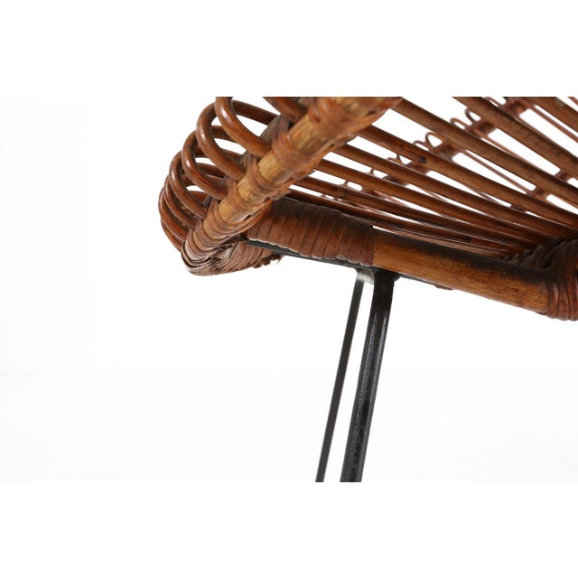 Mid-Century Modern Rattan Lounge Armchairs by Janine Abraham & Dirk Jan Rol, 1960s, Set of 2 For Sale - Image 3 of 14