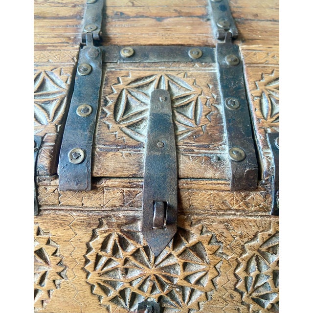 Antique Indian Dowry Chest, 1800s For Sale - Image 9 of 12