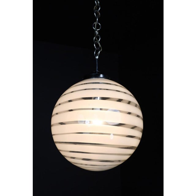 Mid-Century Modern German Art Glass Pendant Light, 1960s For Sale - Image 6 of 9