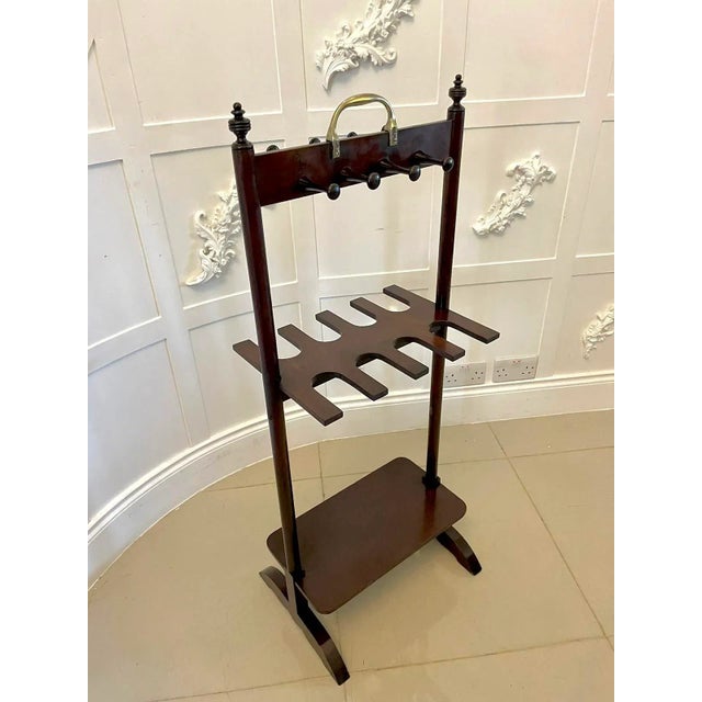 Antique George III Mahogany Boot Rack, 1820 For Sale - Image 11 of 11