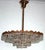 Gold Brass and Lead Crystal Chandelier from Schröder, 1960s For Sale - Image 8 of 11