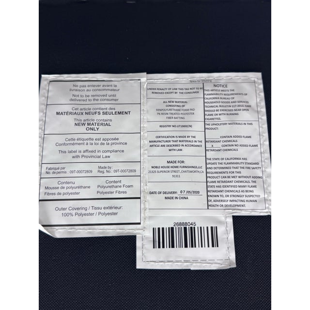 Noble House Leather Taher Chairs, Pair For Sale - Image 9 of 12